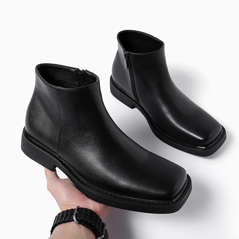 Men'S Fashion Formal - Black New Fashion Men Casual Leather