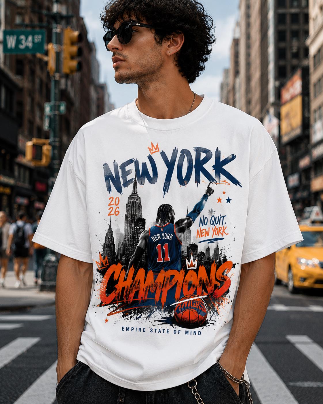 Men'S Fashion New York - 2026 New York Champion Jalen Brunson
