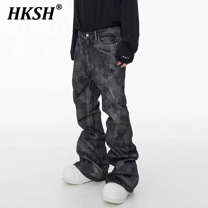 Men'S Fashion Nova Jeans - HKSH Men's Tide Dark High Street