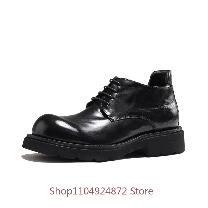 Men'S Fashion Formal - Luxury Fashion Round Toe Derby Shoes