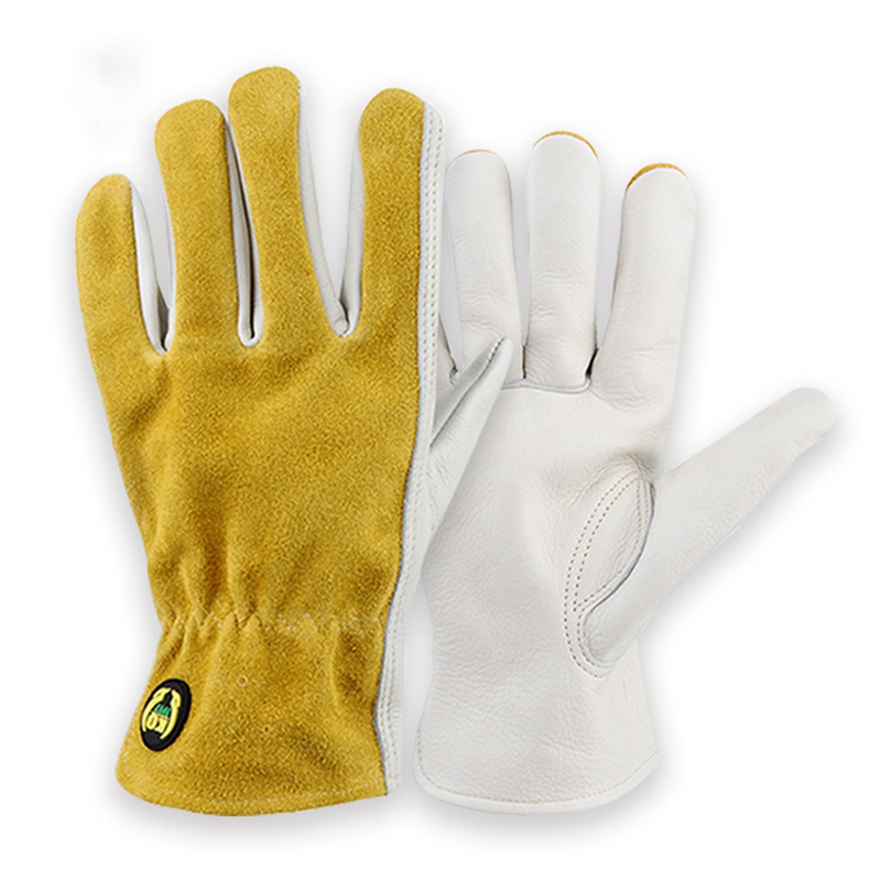 Driving Gloves Leather - Leather Safety Work Gloves Gardening Carpenter