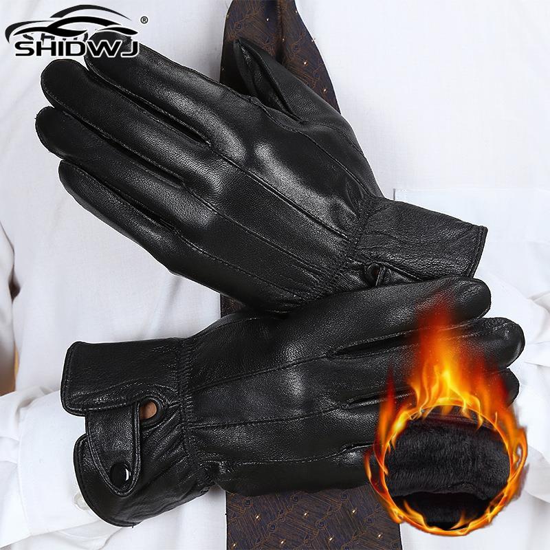 1pair Men's PU Leather Winter  - Driving Gloves Leather 评论和价格