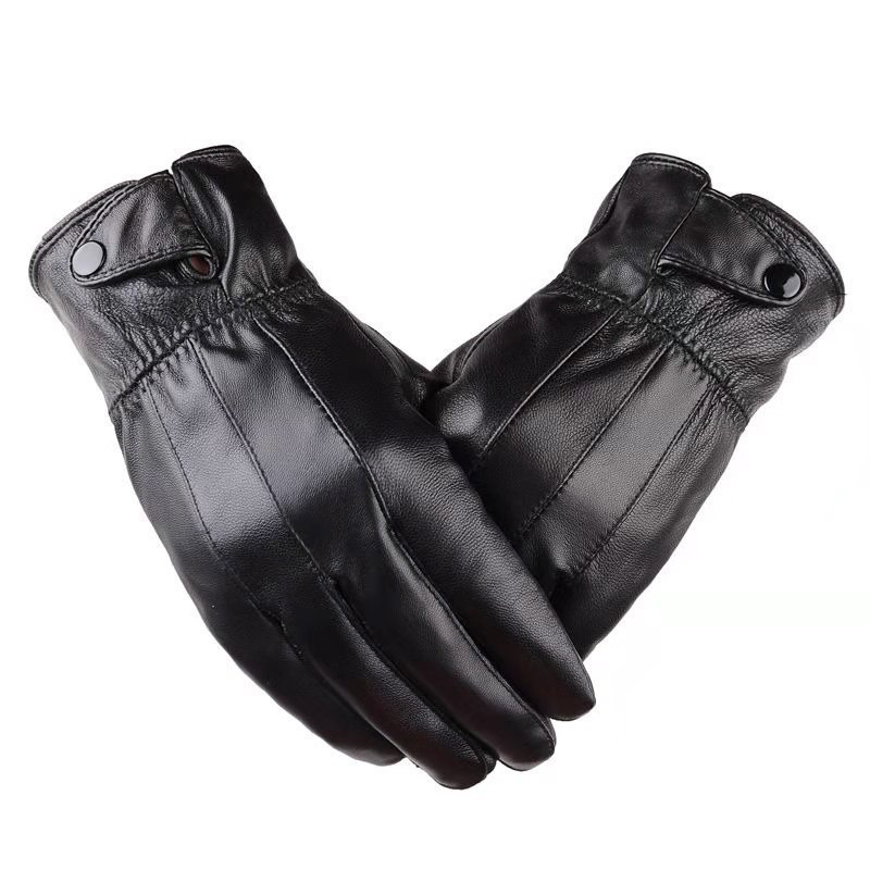 1pair Men's PU Leather Winter  - Driving Gloves Leather 评论和价格