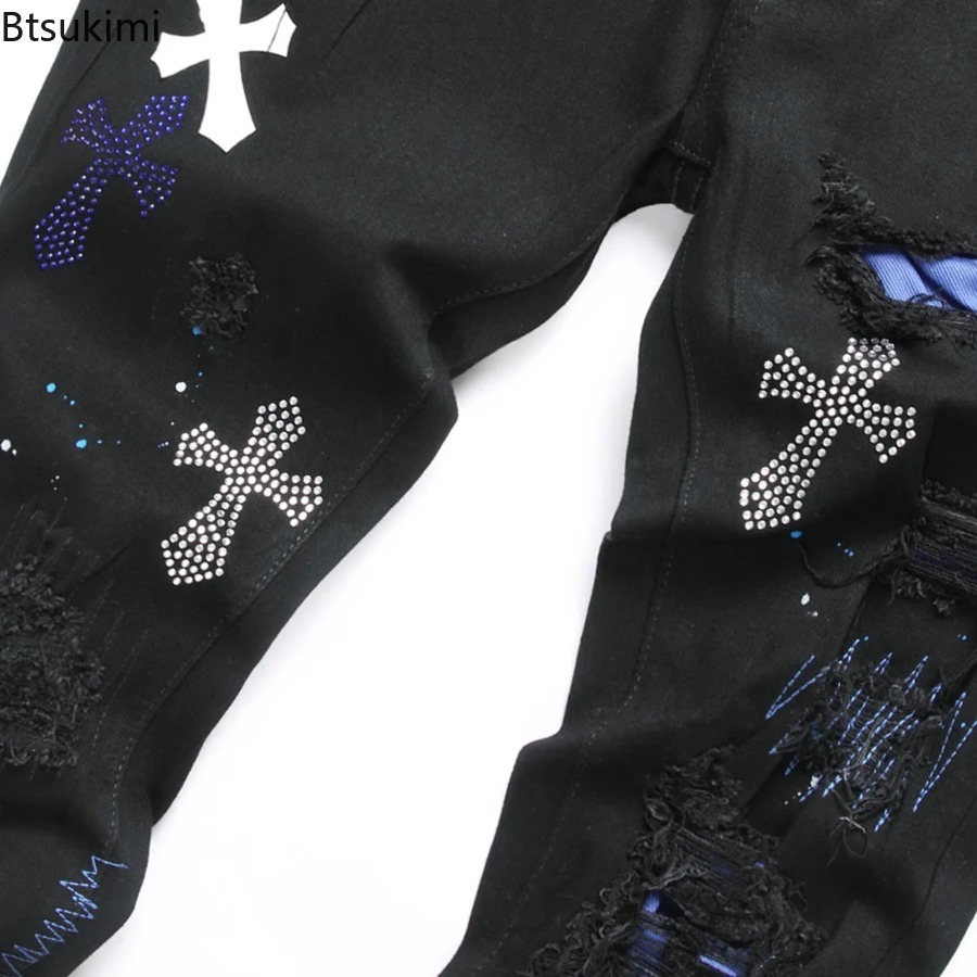2026 New Men's Fashion Crystal - Men'S Fashion Nova Jeans 评论和价格