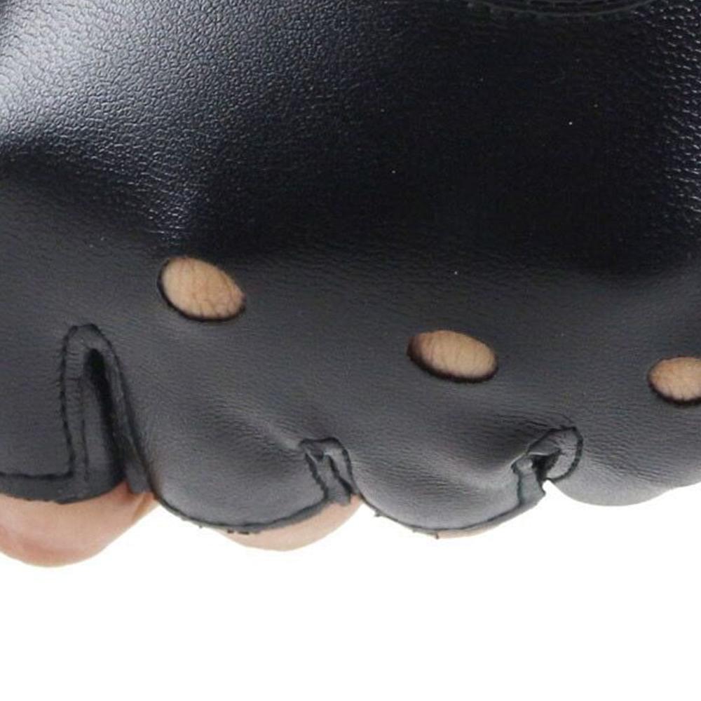 Unisex Fingerless Driving PU L - Driving Gloves Leather 评论和价格