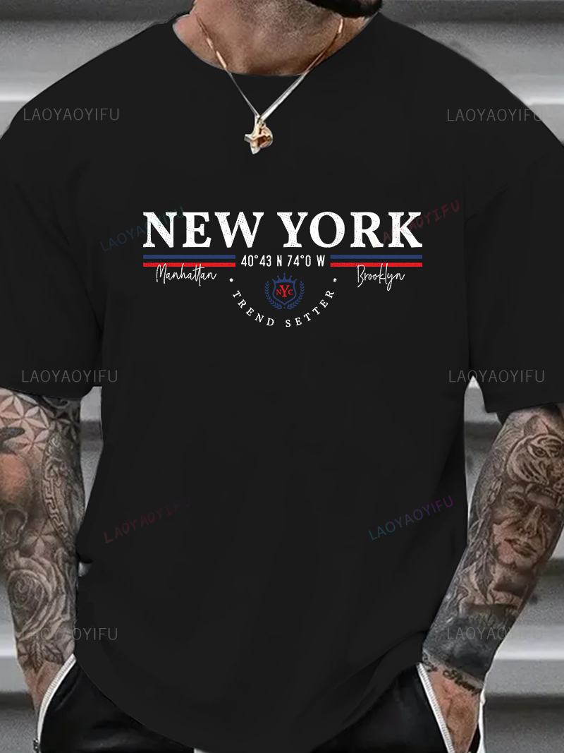 New York Letter Graphic Tee Un - Men'S Fashion New York 评论和价格