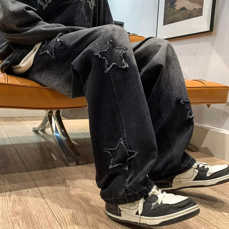 New Men's Star Embroidered Fas - Men'S Fashion Nova Jeans 评论和价格