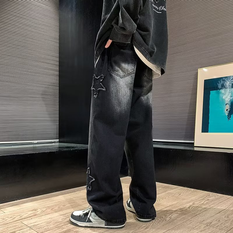 New Men's Star Embroidered Fas - Men'S Fashion Nova Jeans 评论和价格
