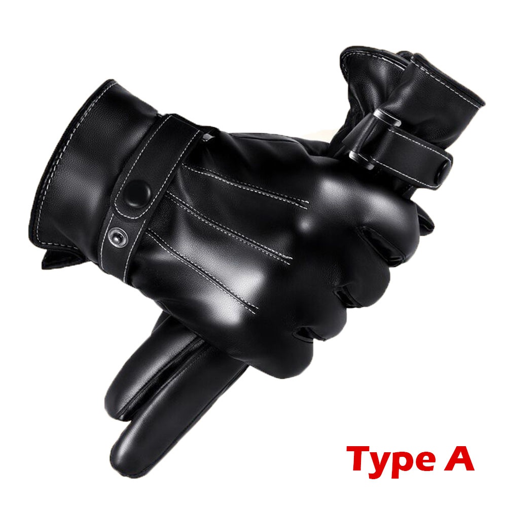 1Pair Winter Gloves Warm Drivi - Driving Gloves Leather 评论和价格