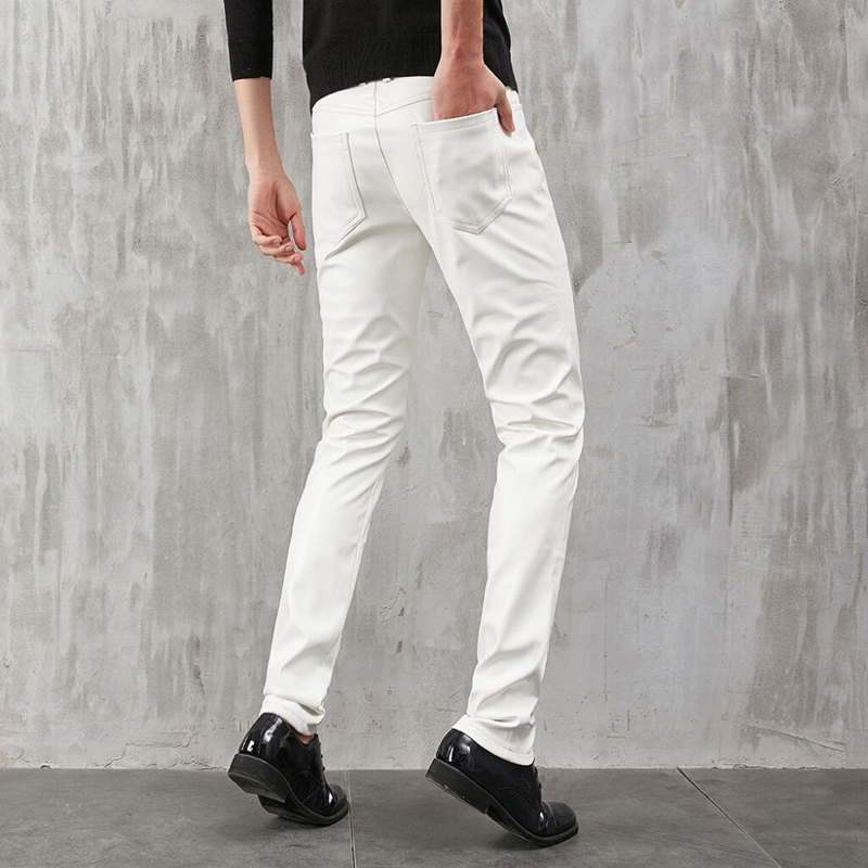 Men's Leather Pants Skinny Fit - Men Fashion Rave 评论和价格