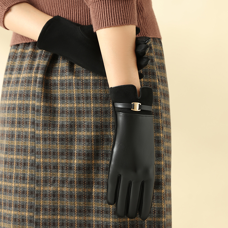 1 Pair of Gloves for Women in  - Driving Gloves Leather 评论和价格