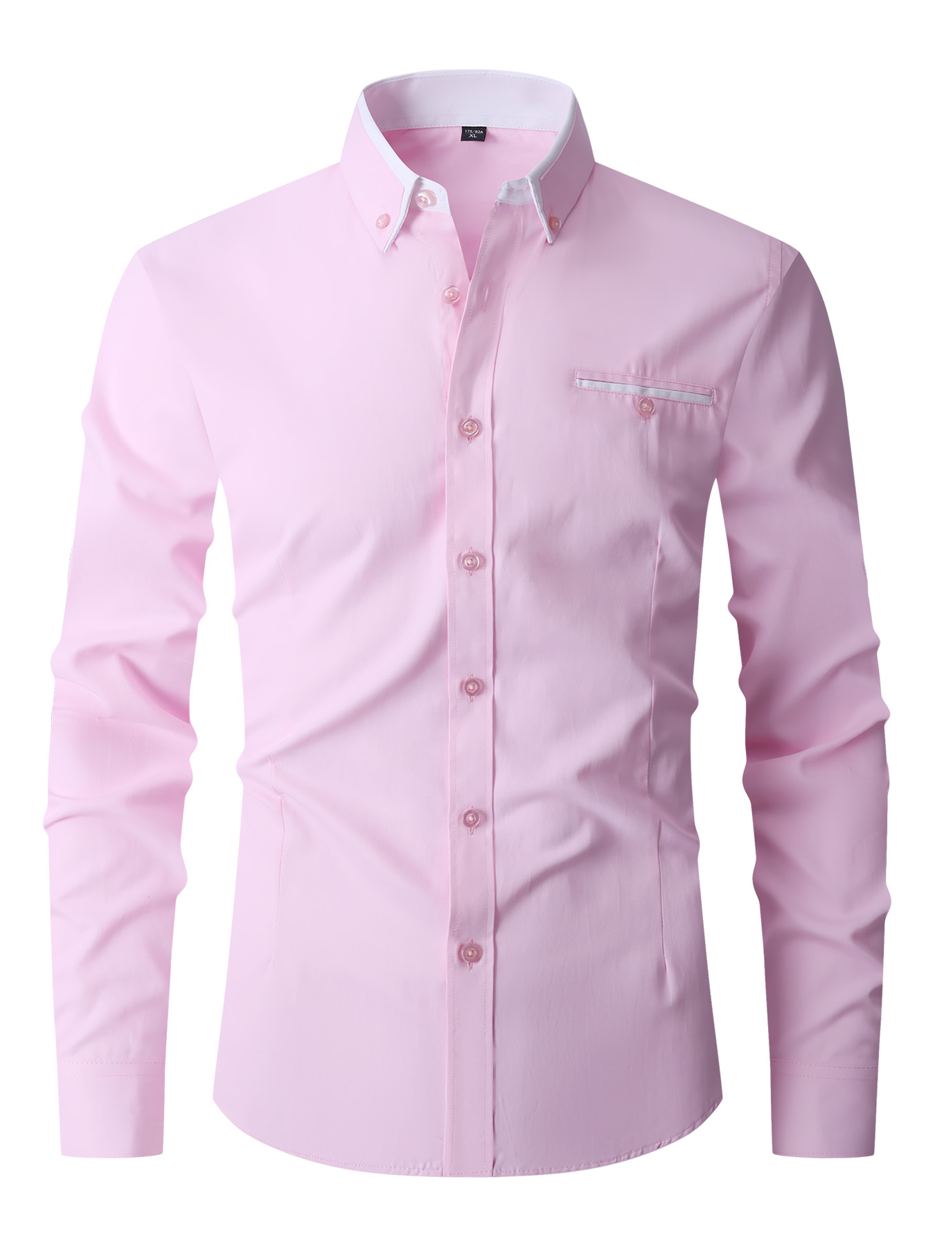 Men Formal Shirt Long Sleeve O - Men'S Fashion Formal 评论和价格