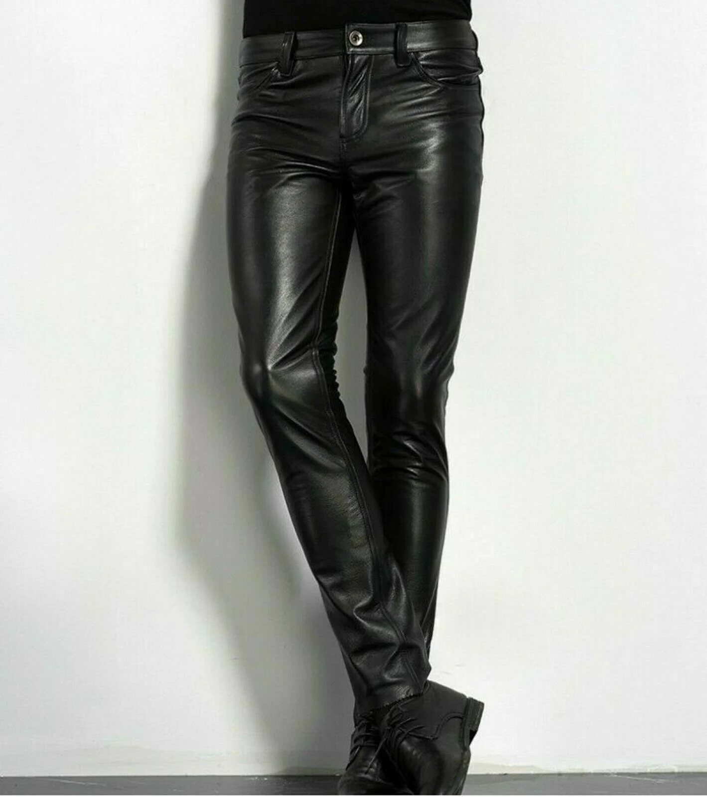 Choice PU Leather Pants Men's  - Men Fashion Rave 评论和价格