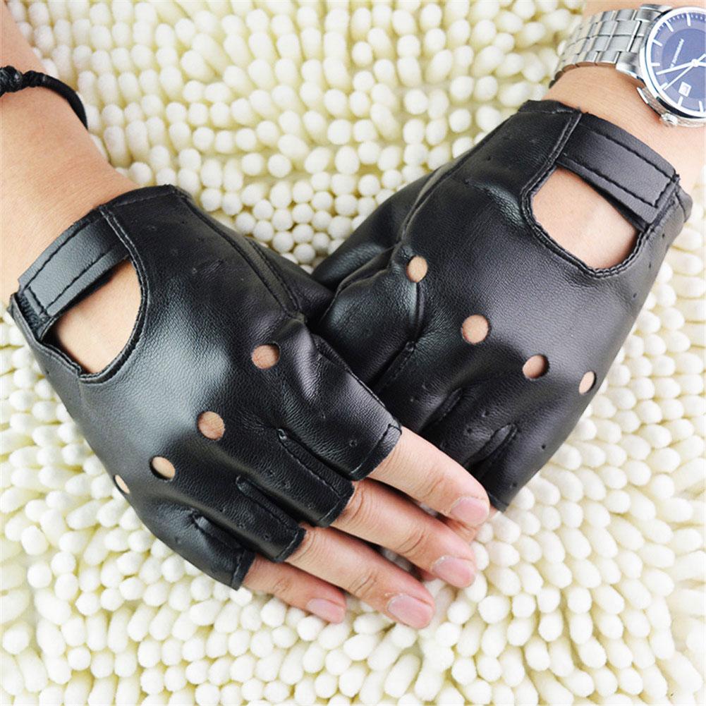 Unisex Half-Finger Gloves Thea - Driving Gloves Leather 评论和价格