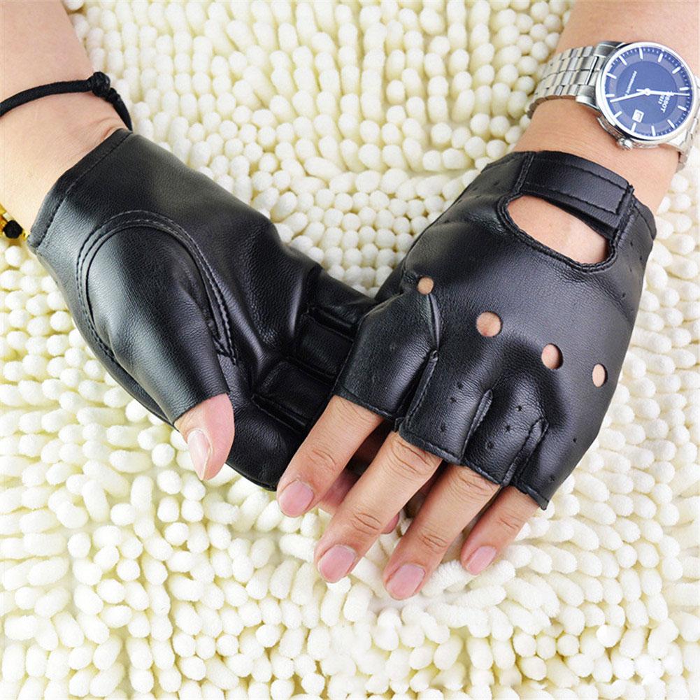 Unisex Half-Finger Gloves Thea - Driving Gloves Leather 评论和价格
