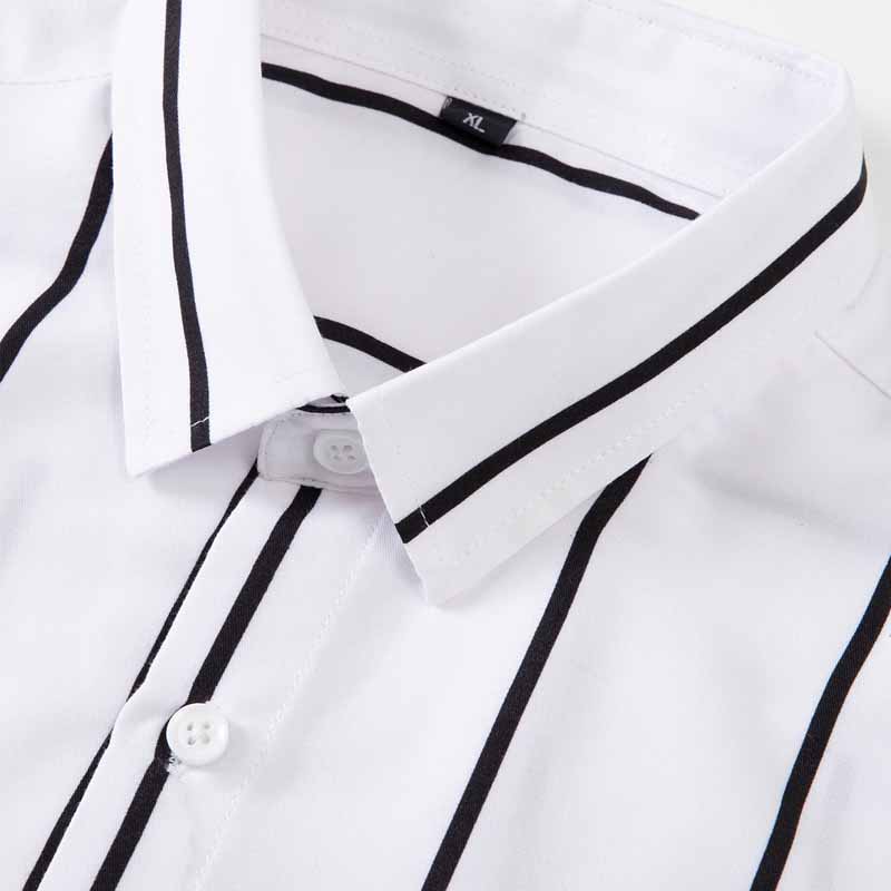 Men's Striped Dress Shirt Long - Men'S Fashion Formal 评论和价格