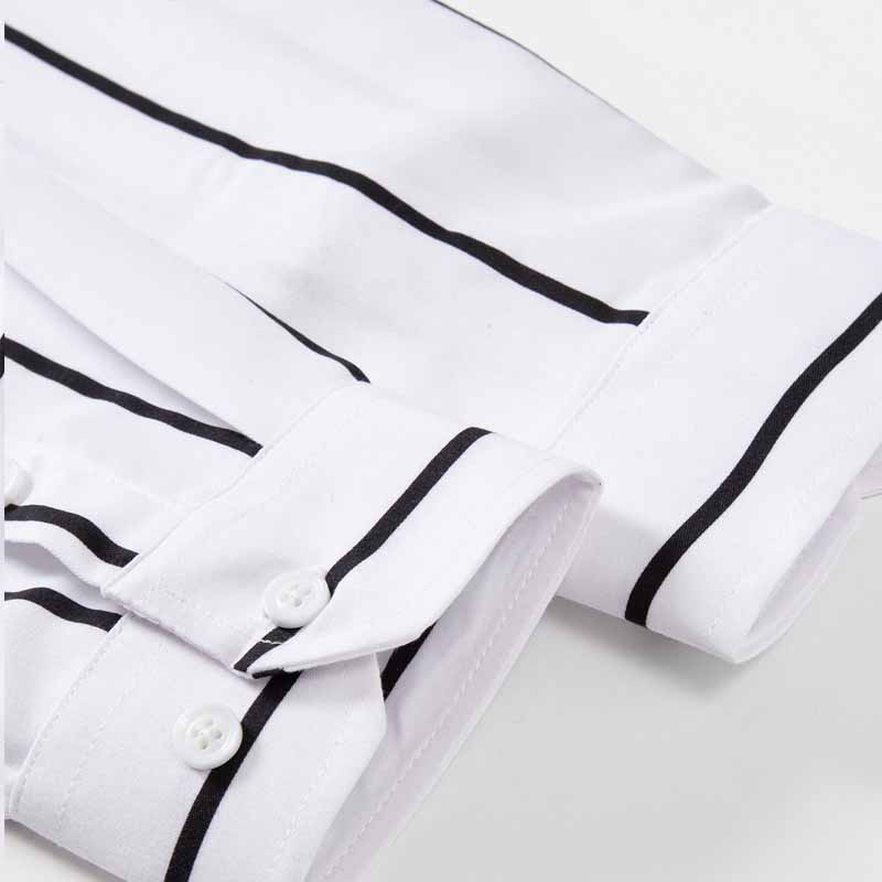 Men's Striped Dress Shirt Long - Men'S Fashion Formal 评论和价格