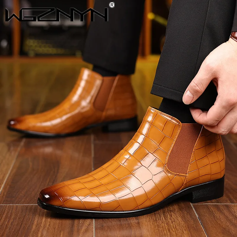 Luxury SIZE 39~48 Men Chelsea  - Men'S Fashion Formal 评论和价格