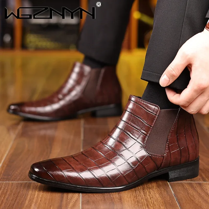 Luxury SIZE 39~48 Men Chelsea  - Men'S Fashion Formal 评论和价格