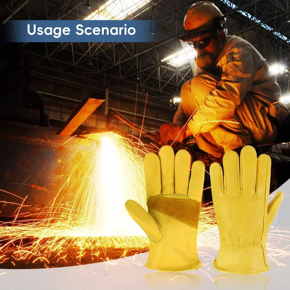 Leather Work Safe Gloves for G - Driving Gloves Leather 评论和价格