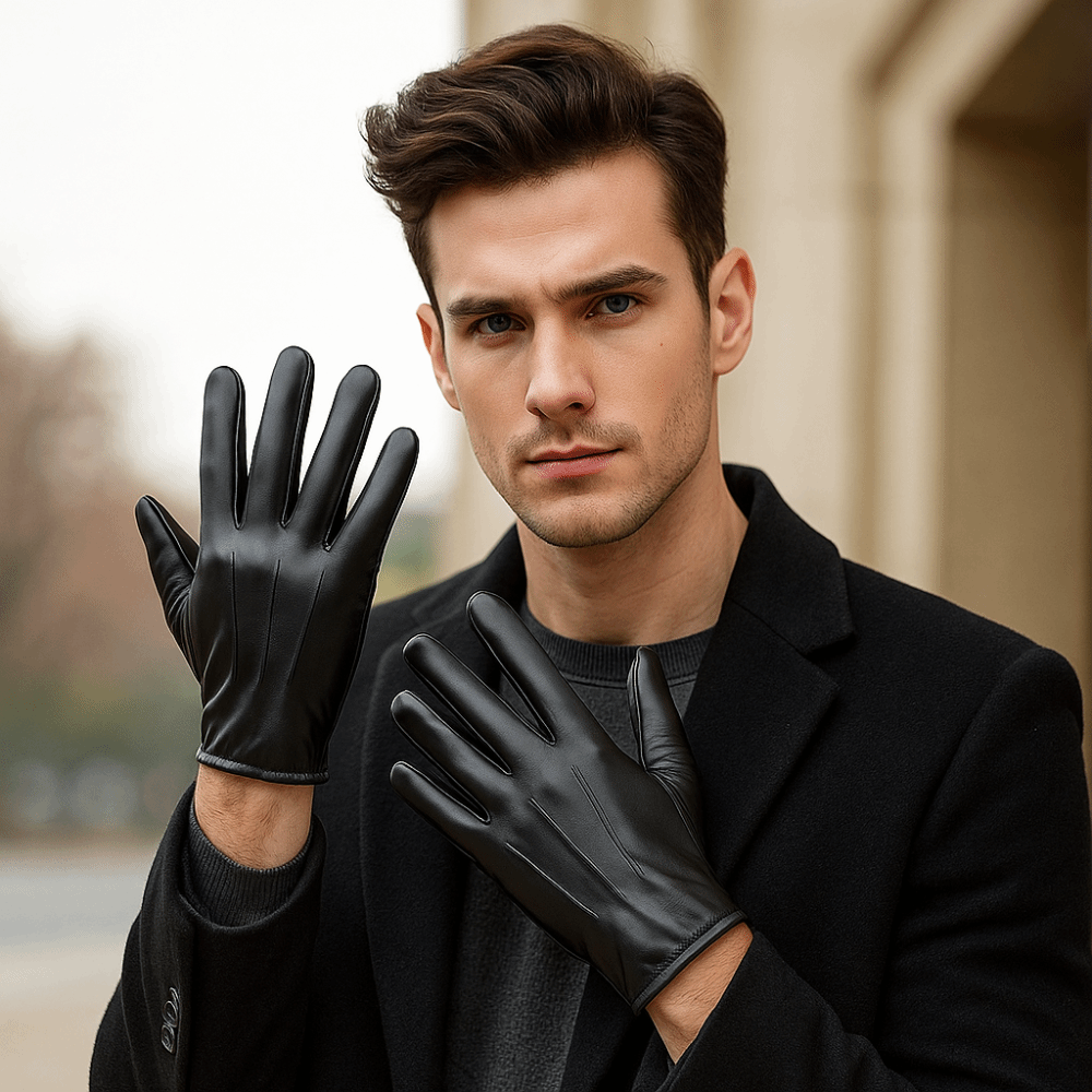 Fashion Black Driving Gloves P - Driving Gloves Leather 评论和价格