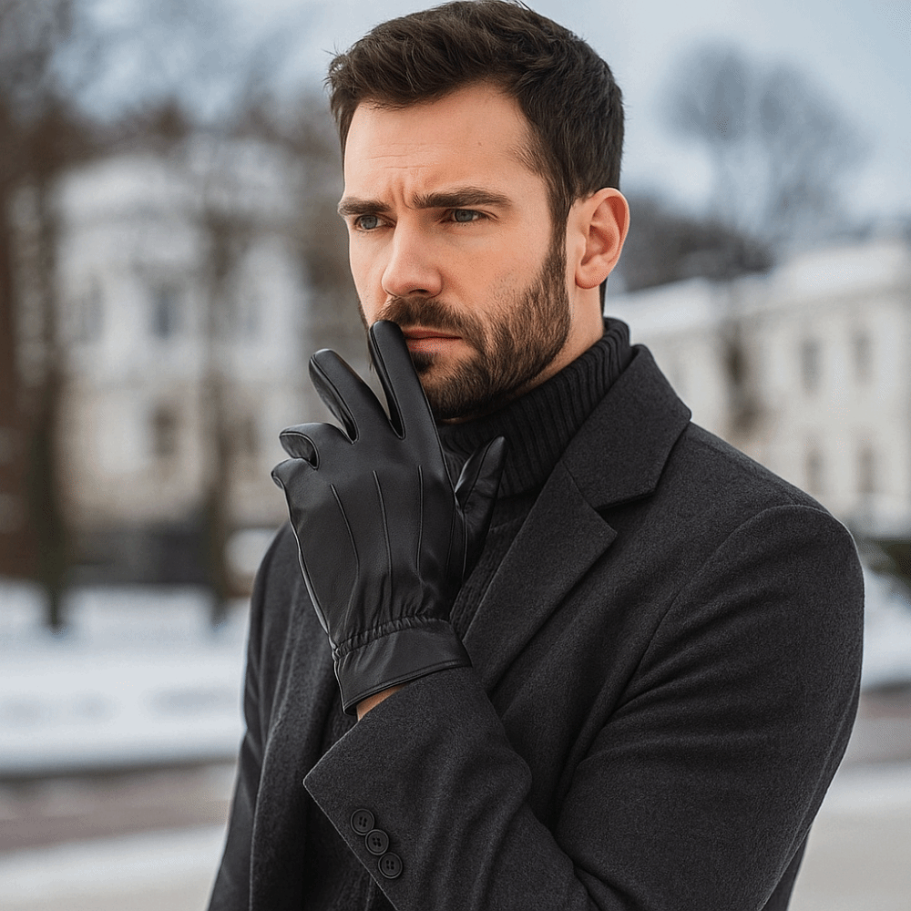 Fashion Black Driving Gloves P - Driving Gloves Leather 评论和价格