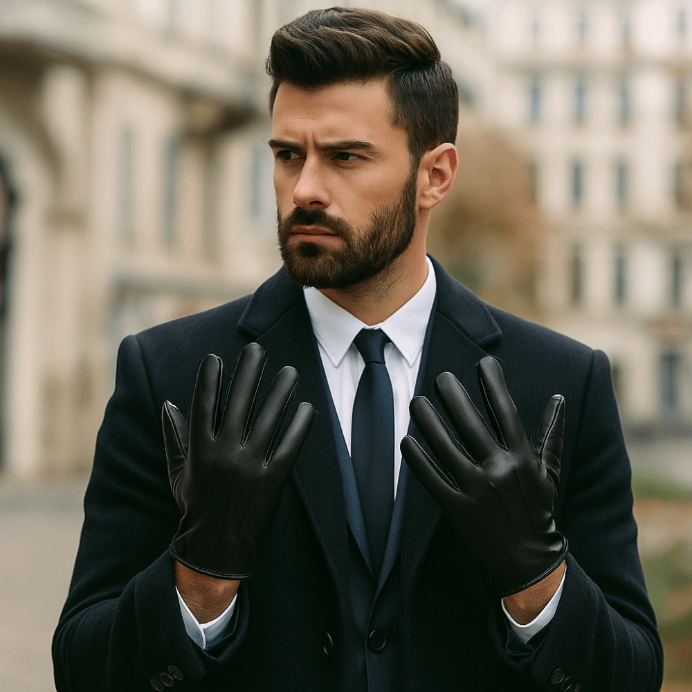 Fashion Black Driving Gloves P - Driving Gloves Leather 评论和价格