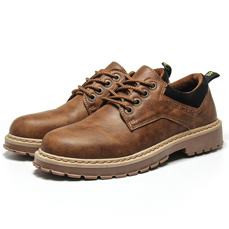 Fashion Retro Leather Men's Sh - Mens Fashion Zapatos 评论和价格