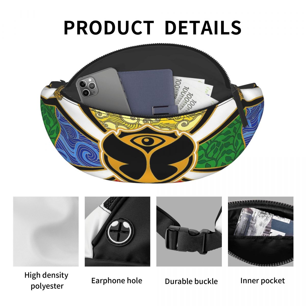 Tomorrowland Party Fanny Bag C - Men Fashion Rave 评论和价格