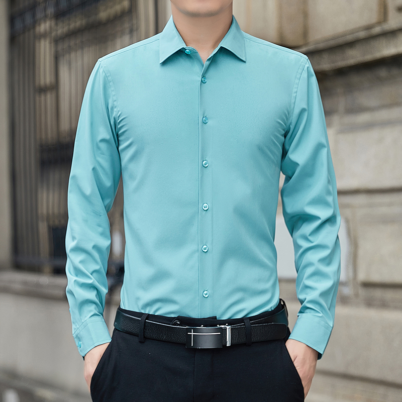 New Plus Size Men Solid Color  - Men'S Fashion Formal 评论和价格