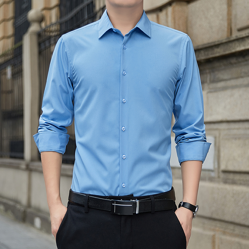 New Plus Size Men Solid Color  - Men'S Fashion Formal 评论和价格