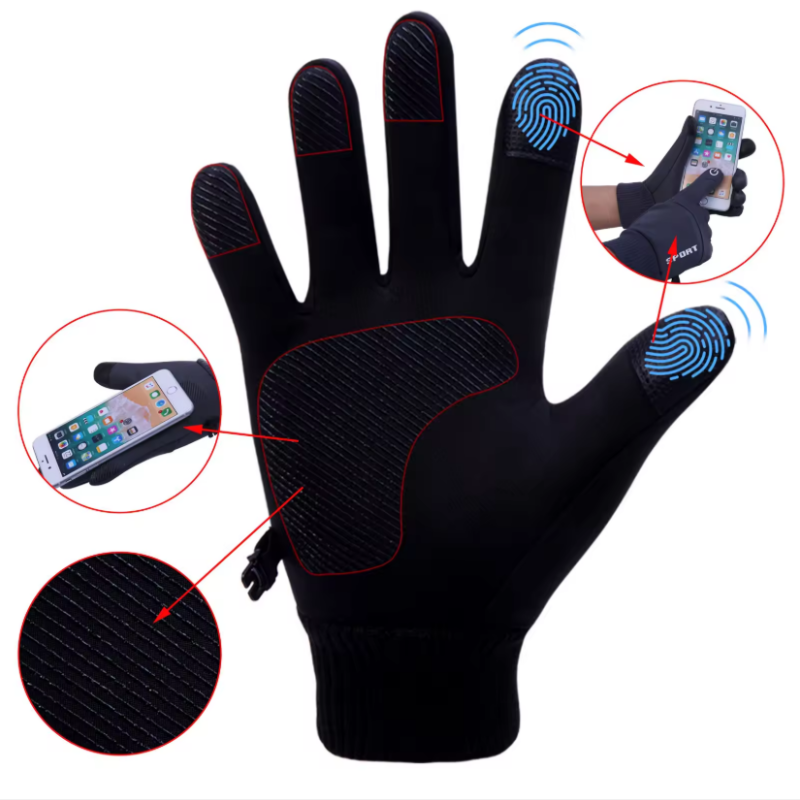 Winter Gloves Men Women Touch  - Driving Gloves Leather 评论和价格