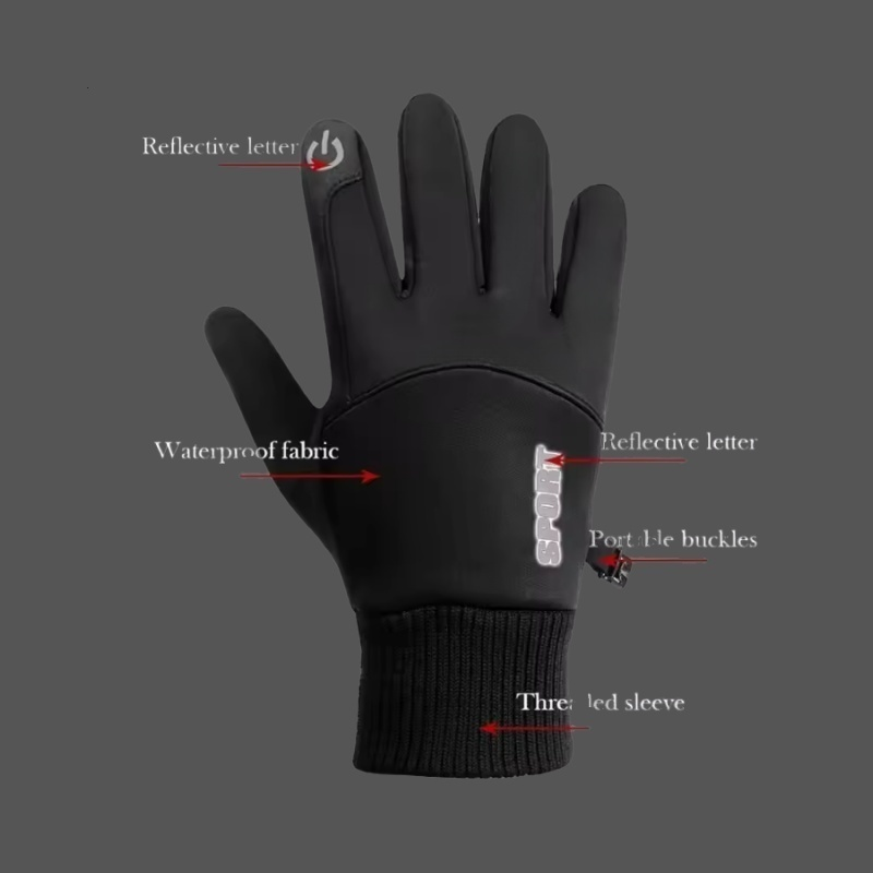 Winter Gloves Men Women Touch  - Driving Gloves Leather 评论和价格