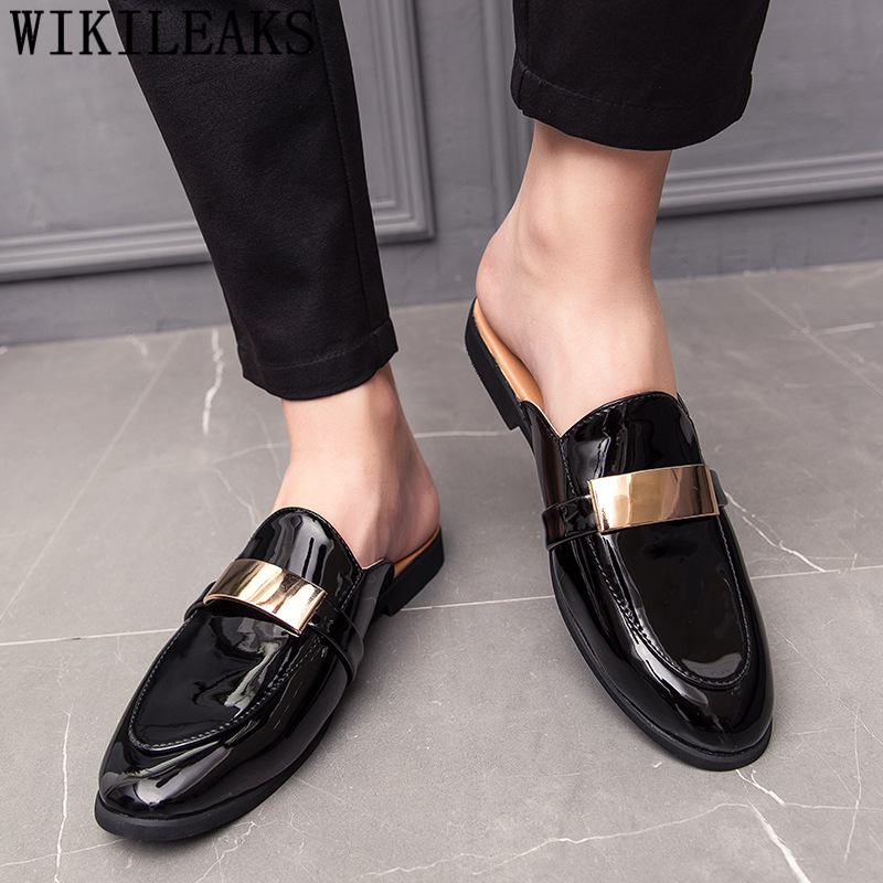 Black Half Shoes For Men Paten - Mens Fashion Zapatos 评论和价格