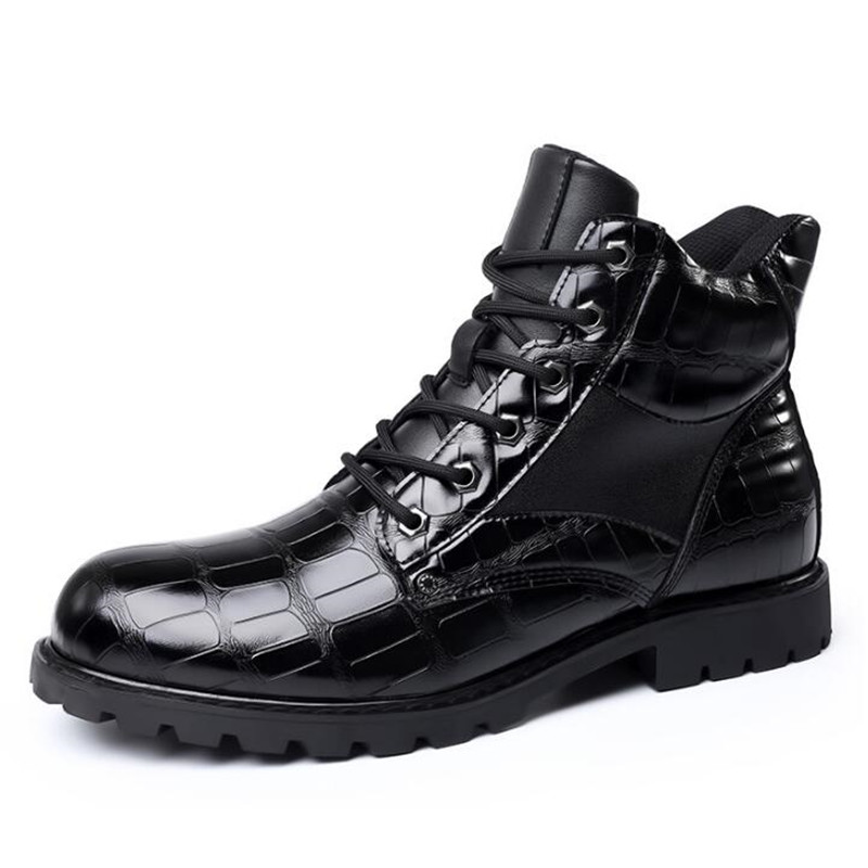 Brand Men Boots Grid Pattern S - Mens Fashion Zapatos 评论和价格