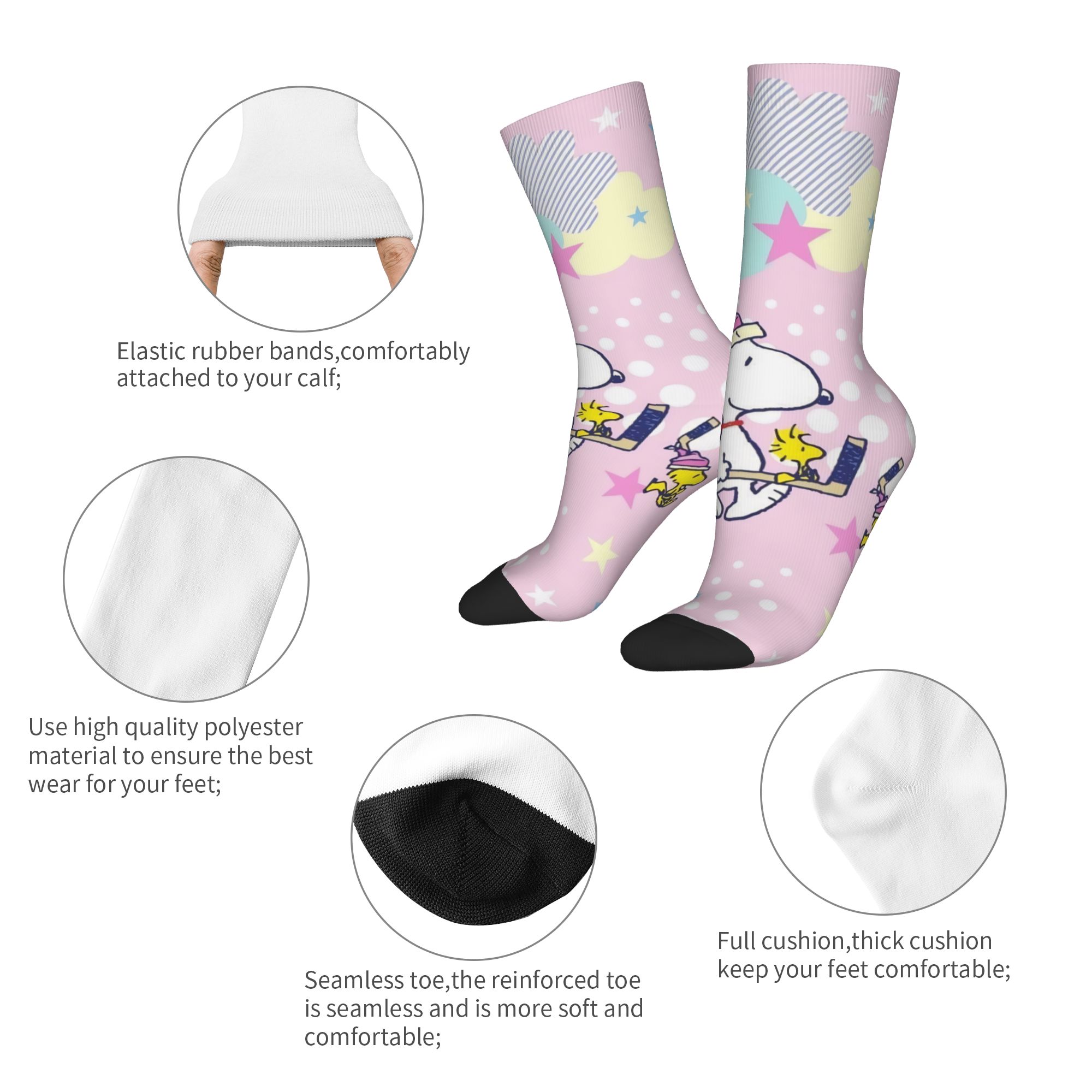 Cartoon Cute S-Snoopys Socks M - Men'S Fashion Youtube 评论和价格